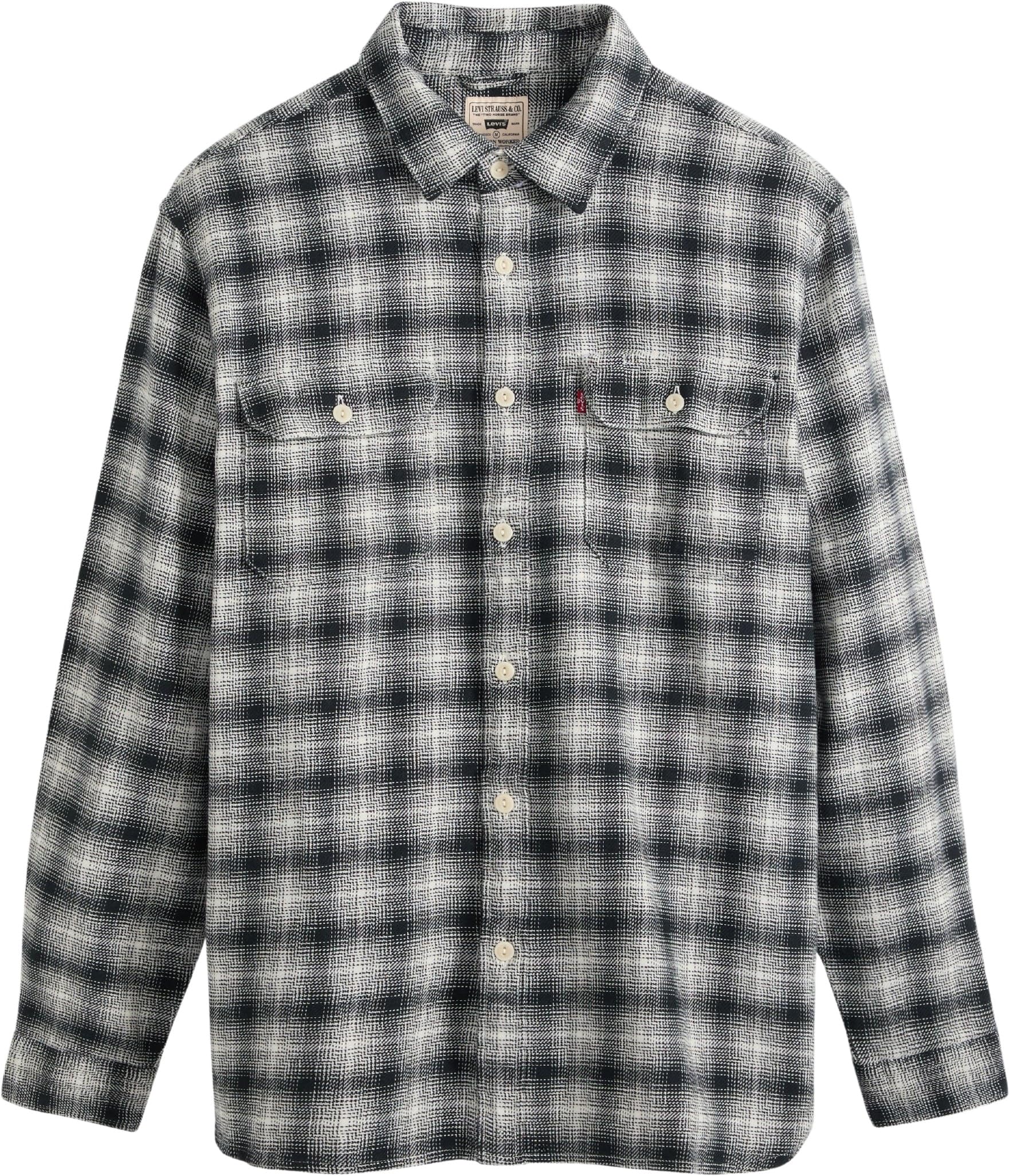 Levi's Uomo Camicia in Jeans Jackson Worker in Cotone con Taschini sul Petto