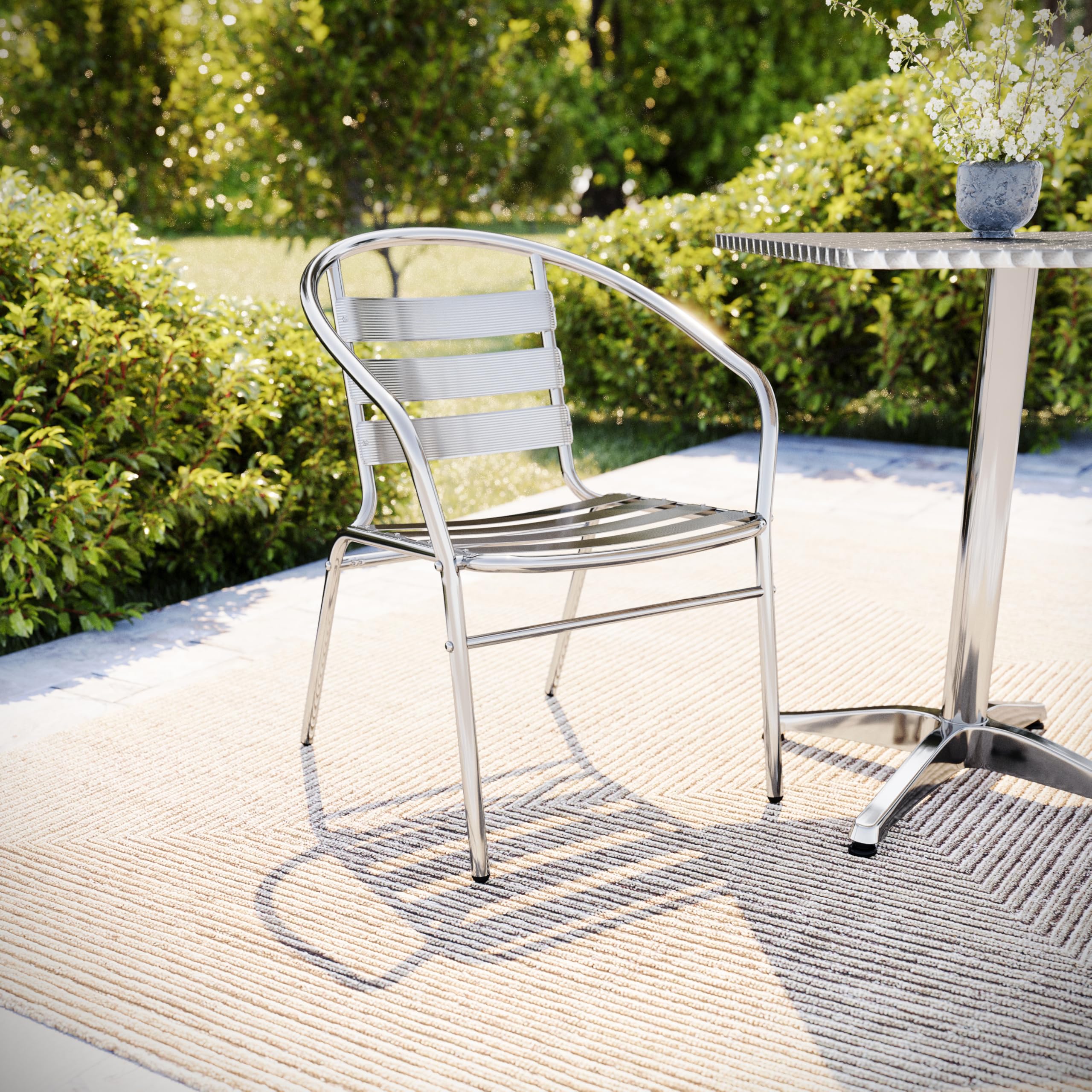 Amazon.com: Flash Furniture Lila Commercial Aluminum Indoor