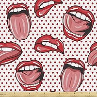 Vista 24 de Lunarable Tela suculenta de The Yard, flores en acuarela estilo pintura coloridas flores de primavera tema de jardinería, tela de microfibra