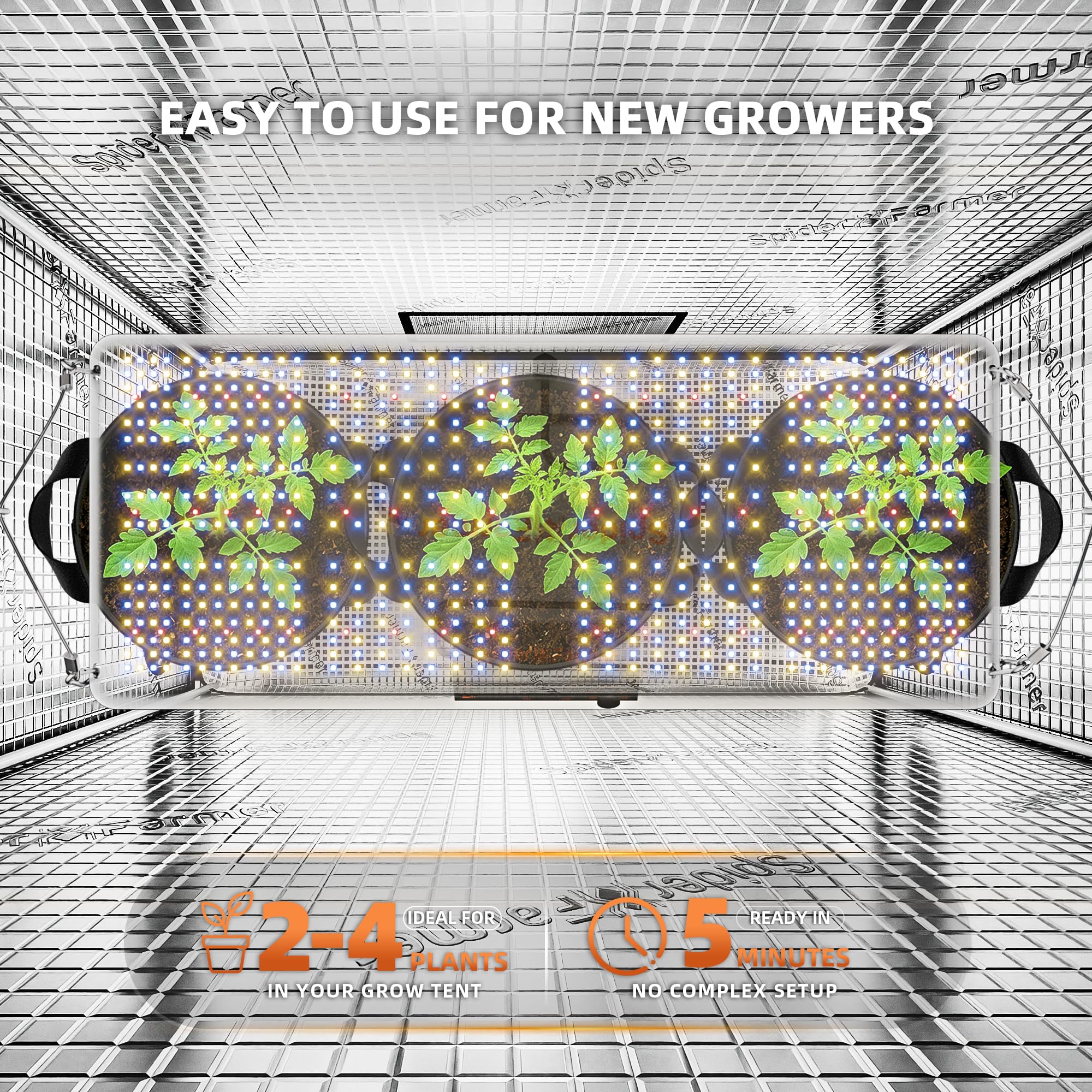 Amazon.co.jp: Spider Farmer SF2000 LED栽培用照明 2×4サイズの栽培