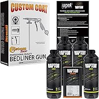 Vista 12 de CUSTOM SHOP U-Pol Raptor Kit de Revestimiento de Uretano Teñible en Aerosol para Cama de Camioneta y Pistola Rociadora Custom Coat con Regulador