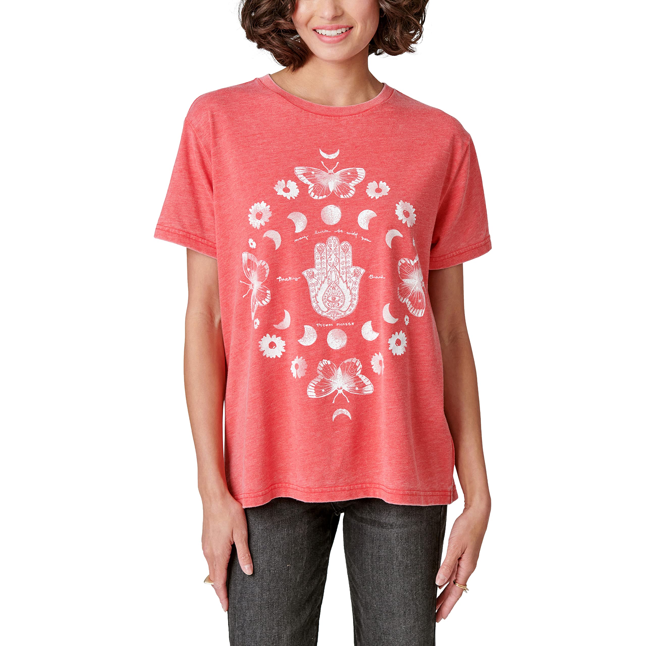 Lucky Brandwomens Celestial Mandala Boyfriend Tee Celestial Mandala Boyfriend Tee