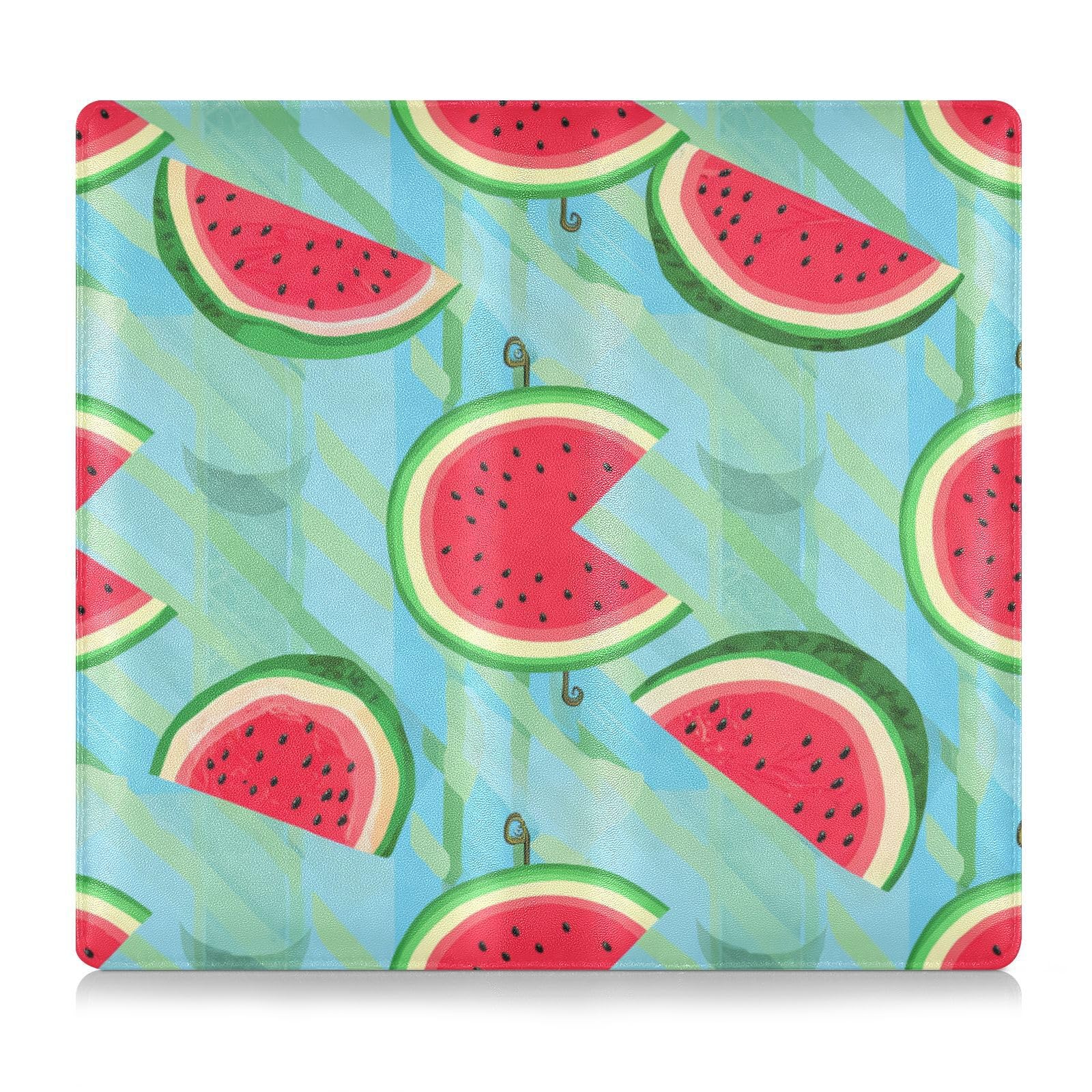 BURSTDDY Watermelon Leather Car Registration and Insurance Holder,Registration and Insurance Card Holder Glove Box Car Organizer Car Document Holder for Cards, Driver License
