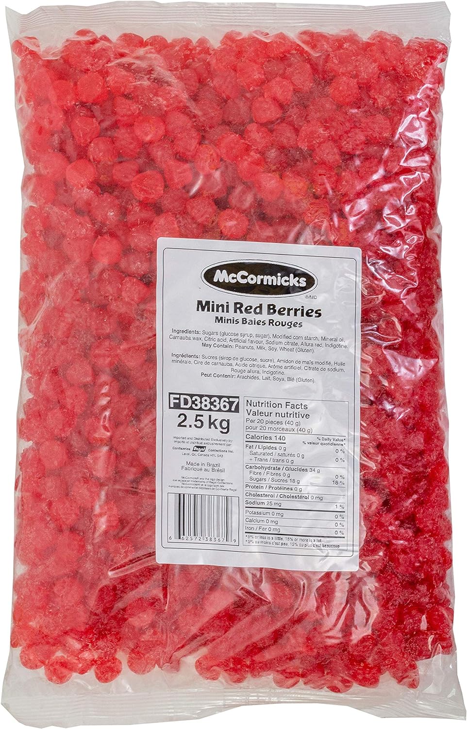 McCormicks Mini Red Berries - Delightful Gummy Candy Bulk Pack
