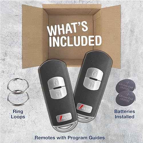 Miniatura 2 de 2 llaveros remotos 3btn inteligentes para Mazda 3 CX3 CX5 Speed3 (WAZSKE13D02, 662F-SKE13D01)