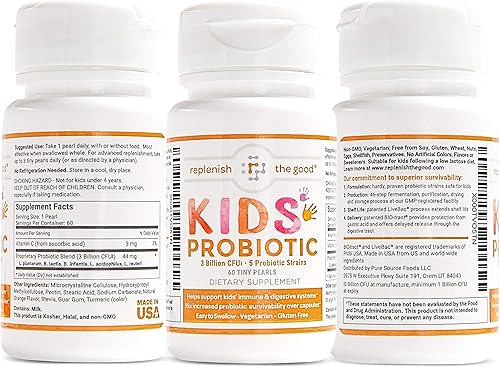 Miniatura 9 de Replenish The Good Probióticos veganos para niños  Recuperación de antibióticos  Ayuda a apoyar el sistema inmunológico y digestivo de los niños  15