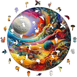 Iconic Puzzles - Luna Straordinaria, puzzle in legno 100% sostenibile, Regali per...