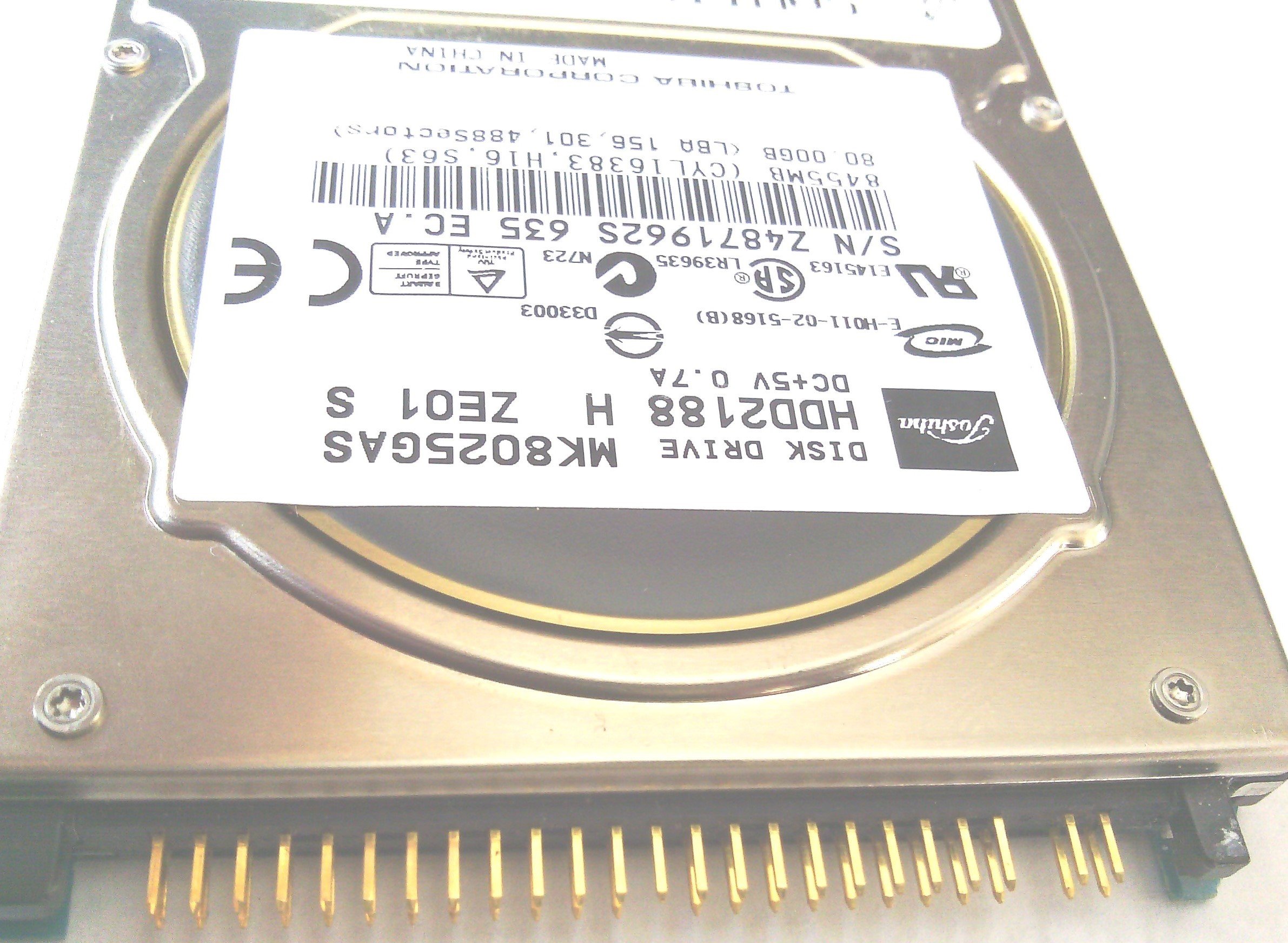 Toshiba MK4025GAS 40GB UMDA/100 4200RPM 8MB 2.5-Inch Notebook Hard Drive [並行輸入品] Toshiba Mobile HDD MK4025GAS Laptop Hard Drive - Drive Solutions