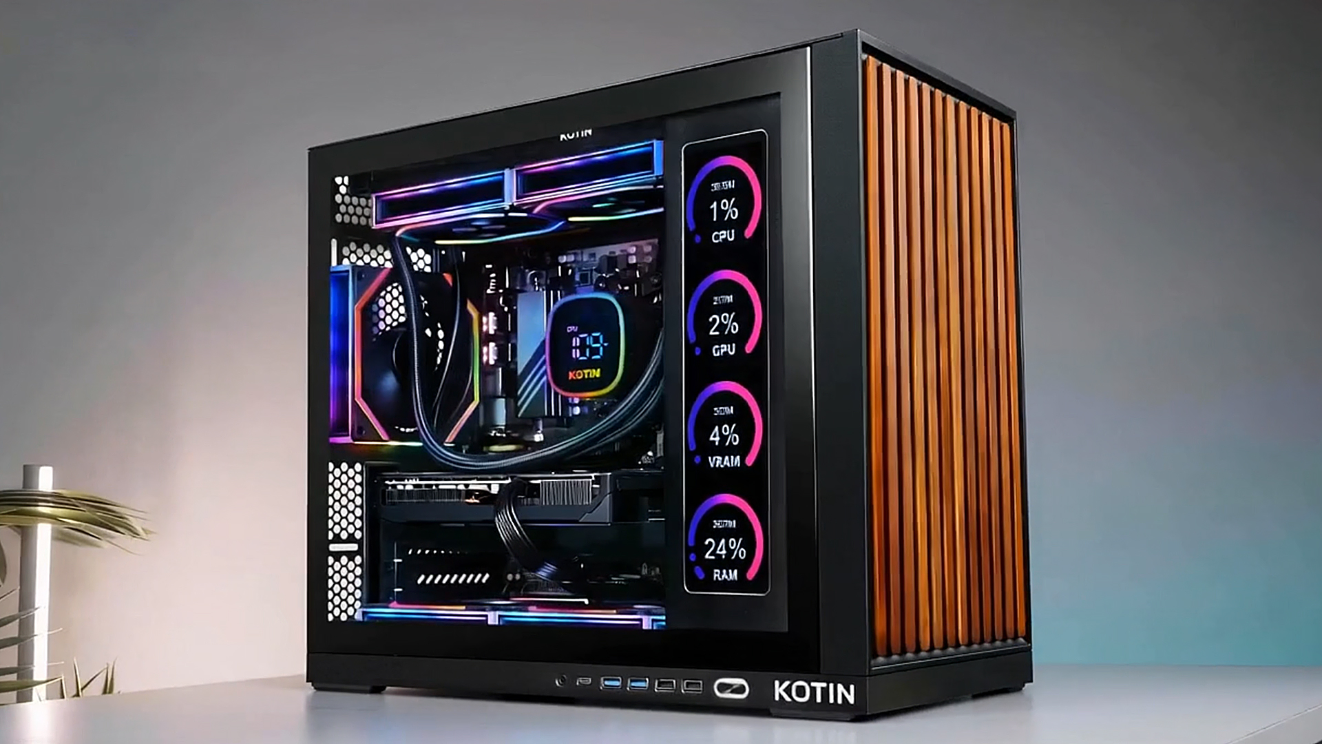 Amazon.com: KOTIN Prebuilt Gaming PC, Ryzen 7 9700X, 32GB DDR5