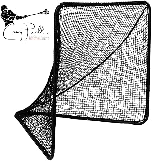 Gladiator Lacrosse Casey Powell Signature Edition Official 6x6 ft Lacrosse Goal Net - Steel Frame, Durable Weatherproof Netting
