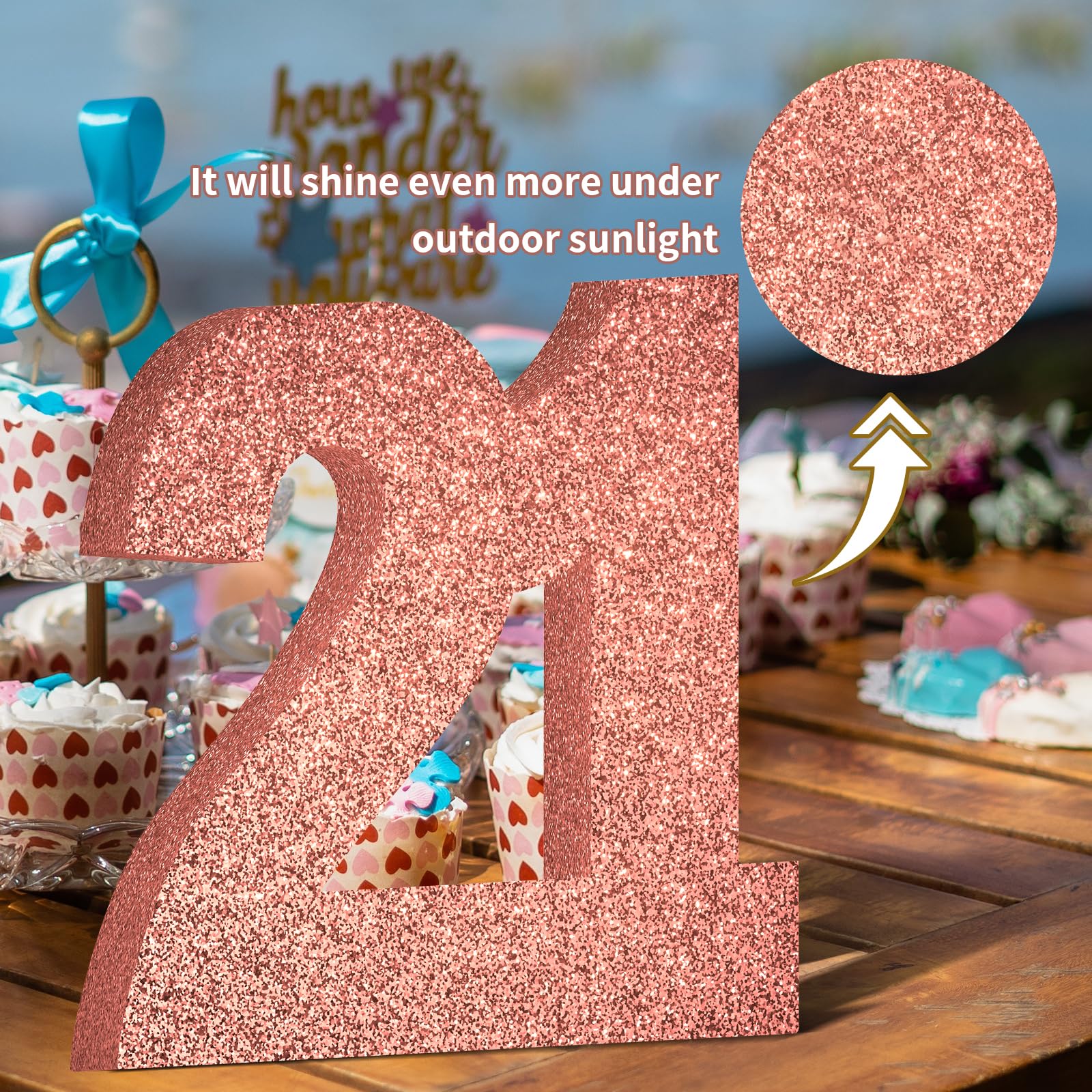 9 pezzi decorazioni per festeggiamenti di compleanno - 16°, 18