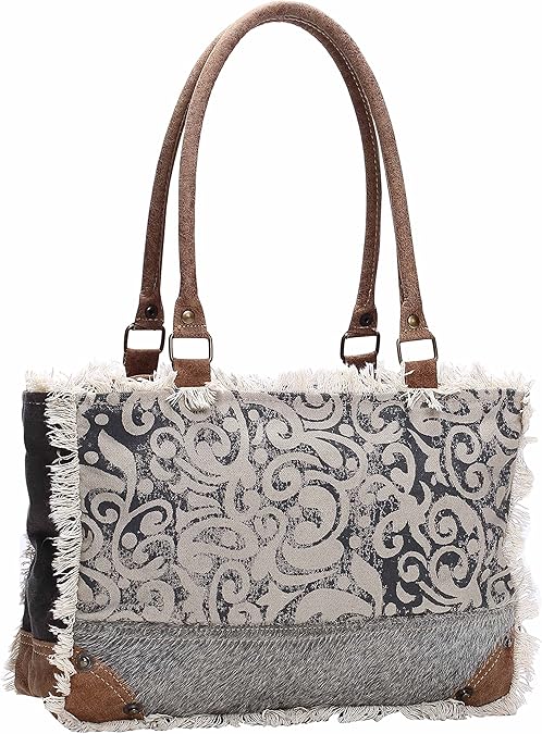 Myra Bag Upcycled Canvas Bag, Brown