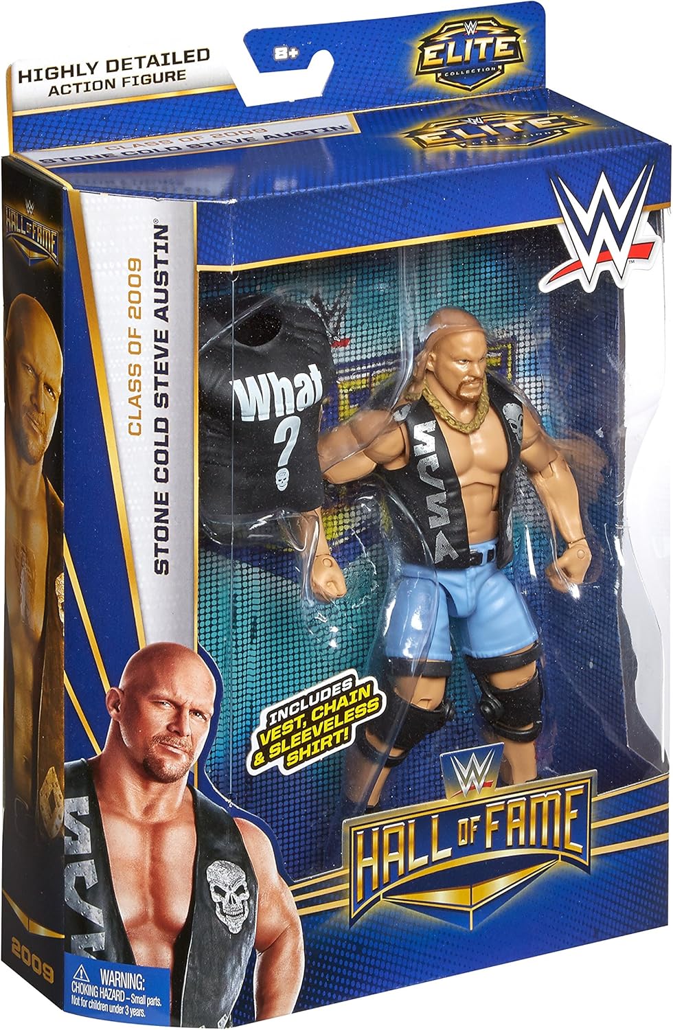 Free Shipping 🛒 WWE, Elite Collection Hall of Fame Exclusive Action Figure, Stone Cold Steve Austin.