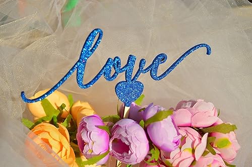 Miniatura 6 de Beauty And Beast Wedding Cake Topper Mr & Mrs With Last Name Cake Topper Custom Glitter Rose Gold, Silver