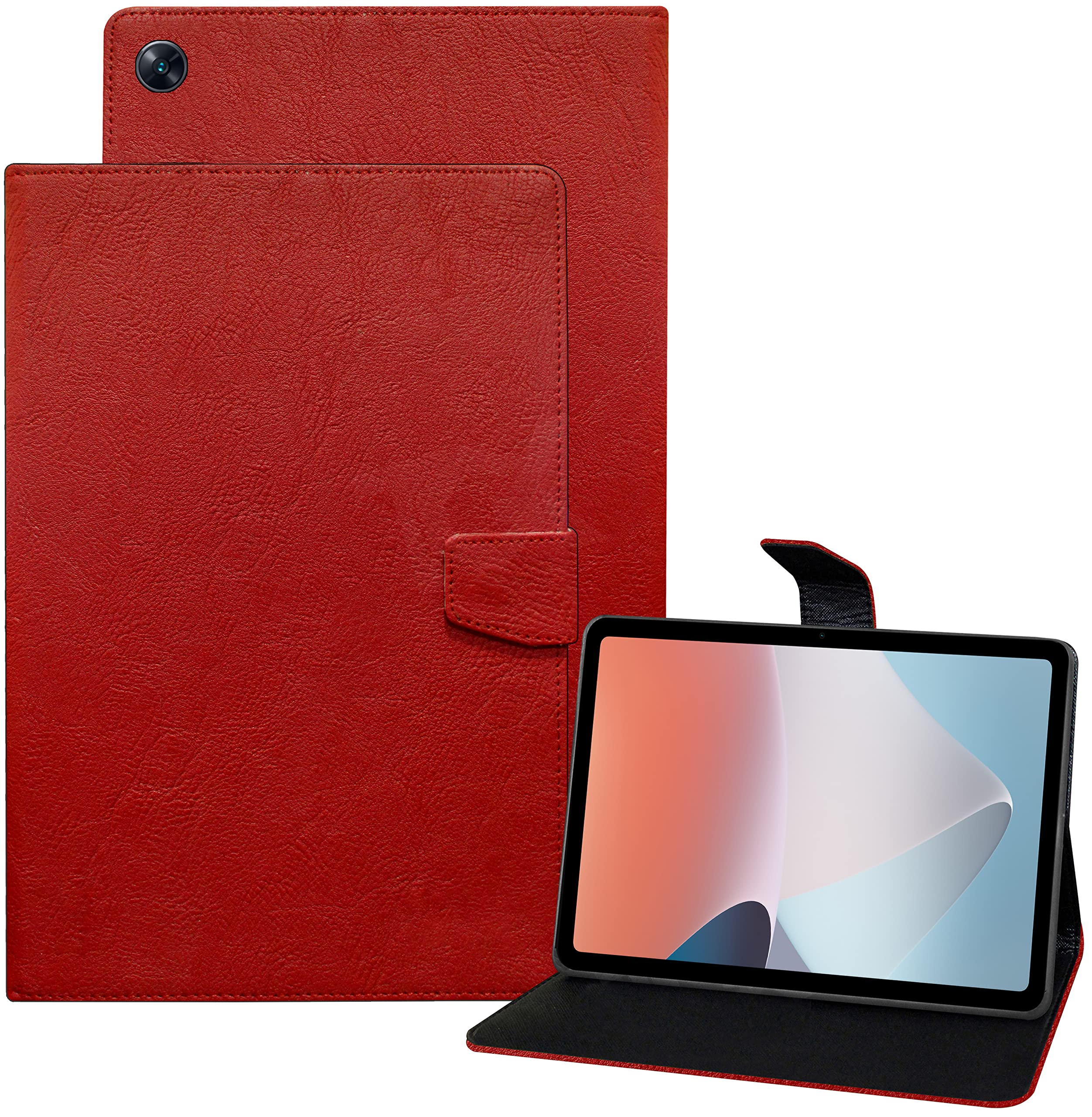 TGK Plain Design with Viewing Stand Protective Leather Flip Case Cover for Oppo Pad Air 10.36 inch Tab with Precise Cutouts (Red) (B0B7XHF585) Amazon Price History, Amazon Price Tracker