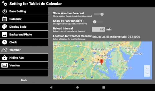 Tablet de Calendar