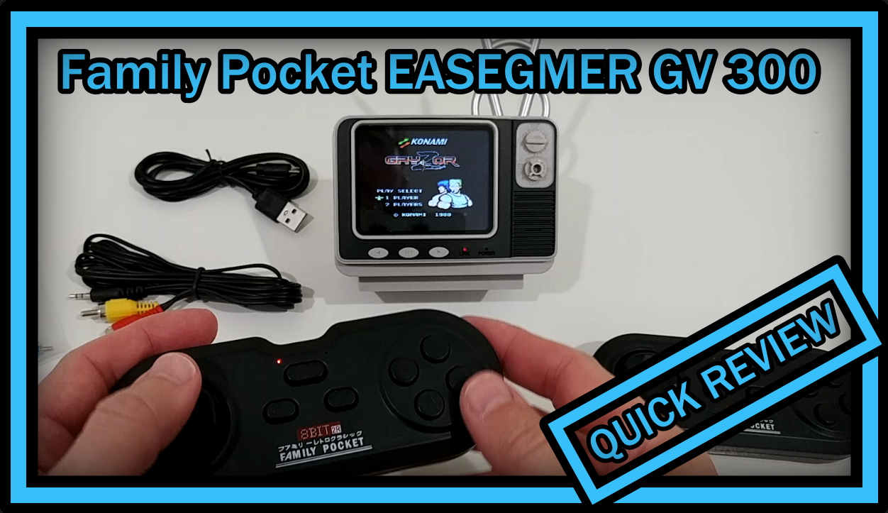 Watch Retro TV Game Console GV 300 With 108 Games QUICK REVIEW on