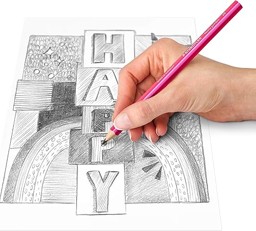 Miniatura 4 de STAEDTLER Lápices triangulares gruesos Noris jumbo Happy en rayas de colores, alta resistencia a la rotura, dureza 2B, 2 lápices en tarjeta colgante