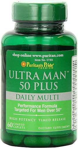 Puritan s Pride Alta Potencia Ultra man 50Plus Coated caplets 60Count