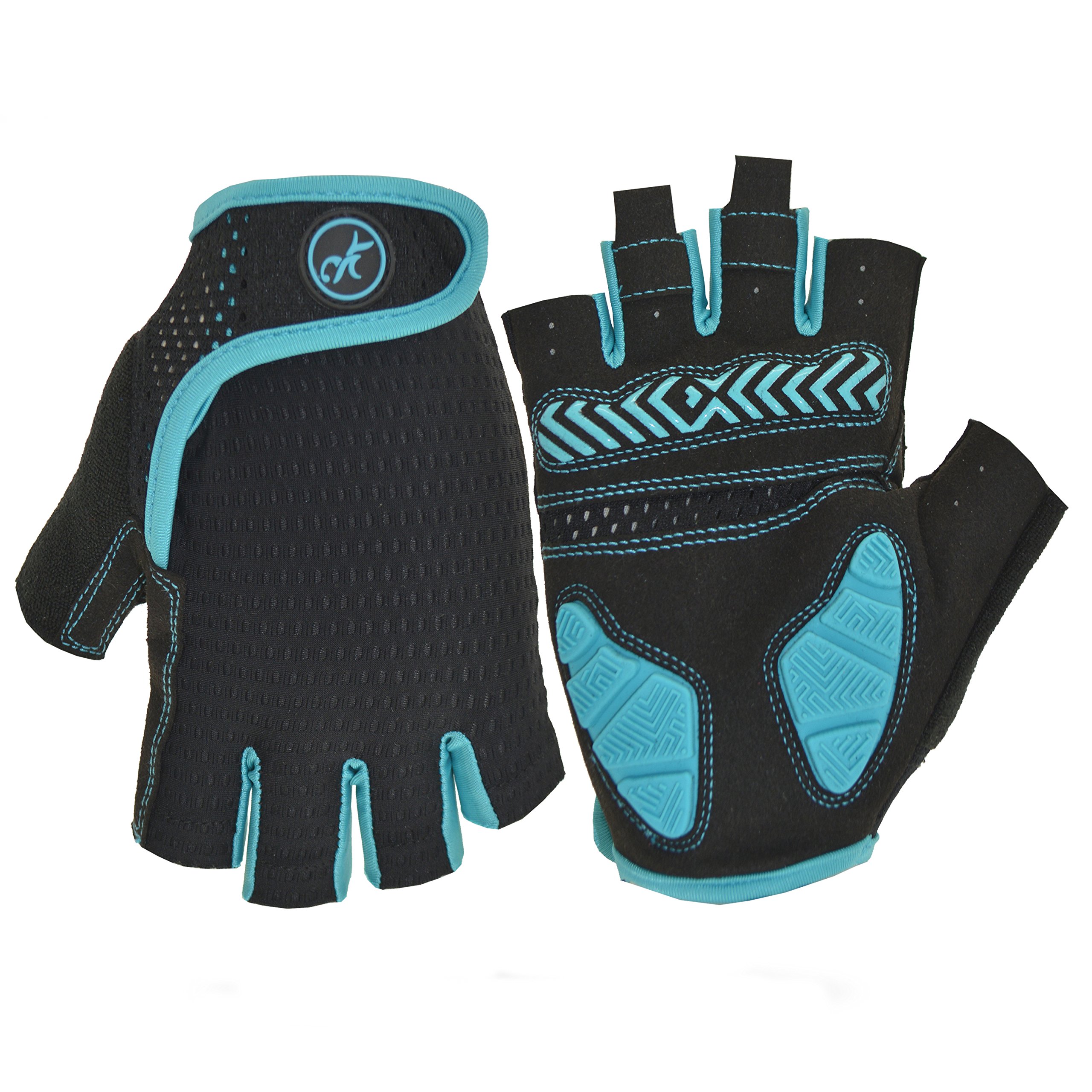 MOREOK Shock-Absorbing Breathable Anti Slip Cycling Half Finger Outdoor Sport Bicycling Gel Padded Mountain Road Motorcycle Bike Riding Gloves Men/Women