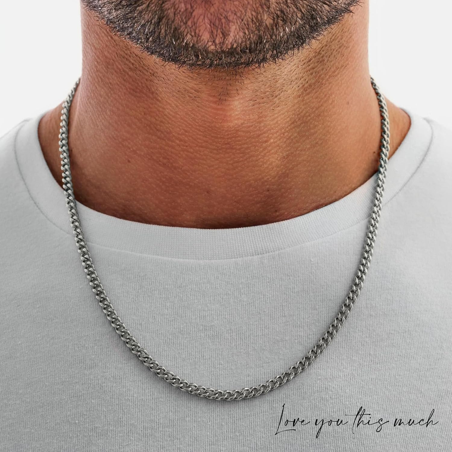 To My Man Steel Cuban Necklace - Meaningful & Romantic Gift - Image 5