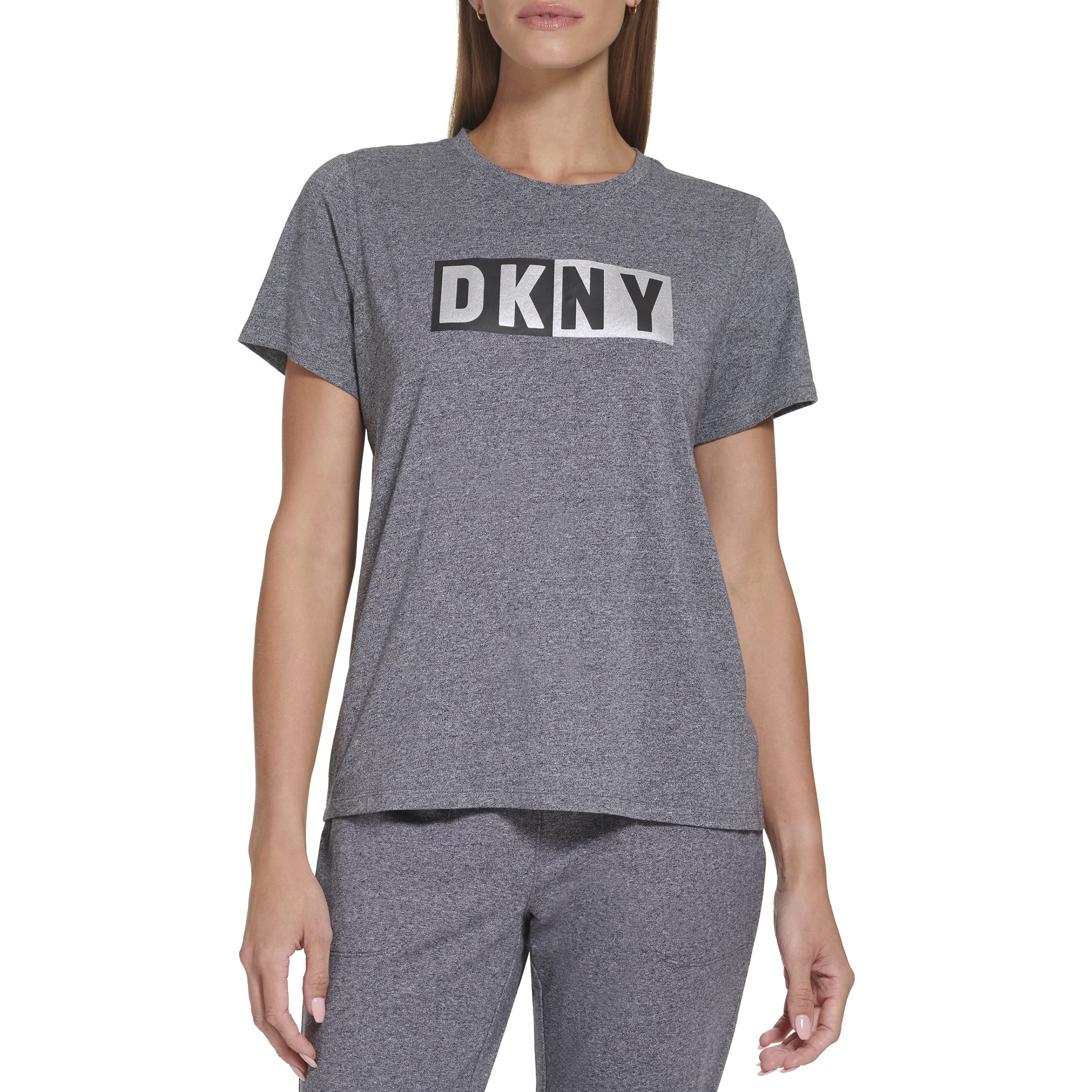 DKNYWomen's Sport Two Tone Loso Ss Tee T-Shirt