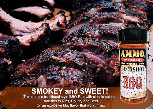 Miniatura 2 de AMMO Spice Rubs - Kit de inicio para parrilla, paquete de 4 condimentos variados para especias para barbacoa, juego de accesorios para parrilla, kit