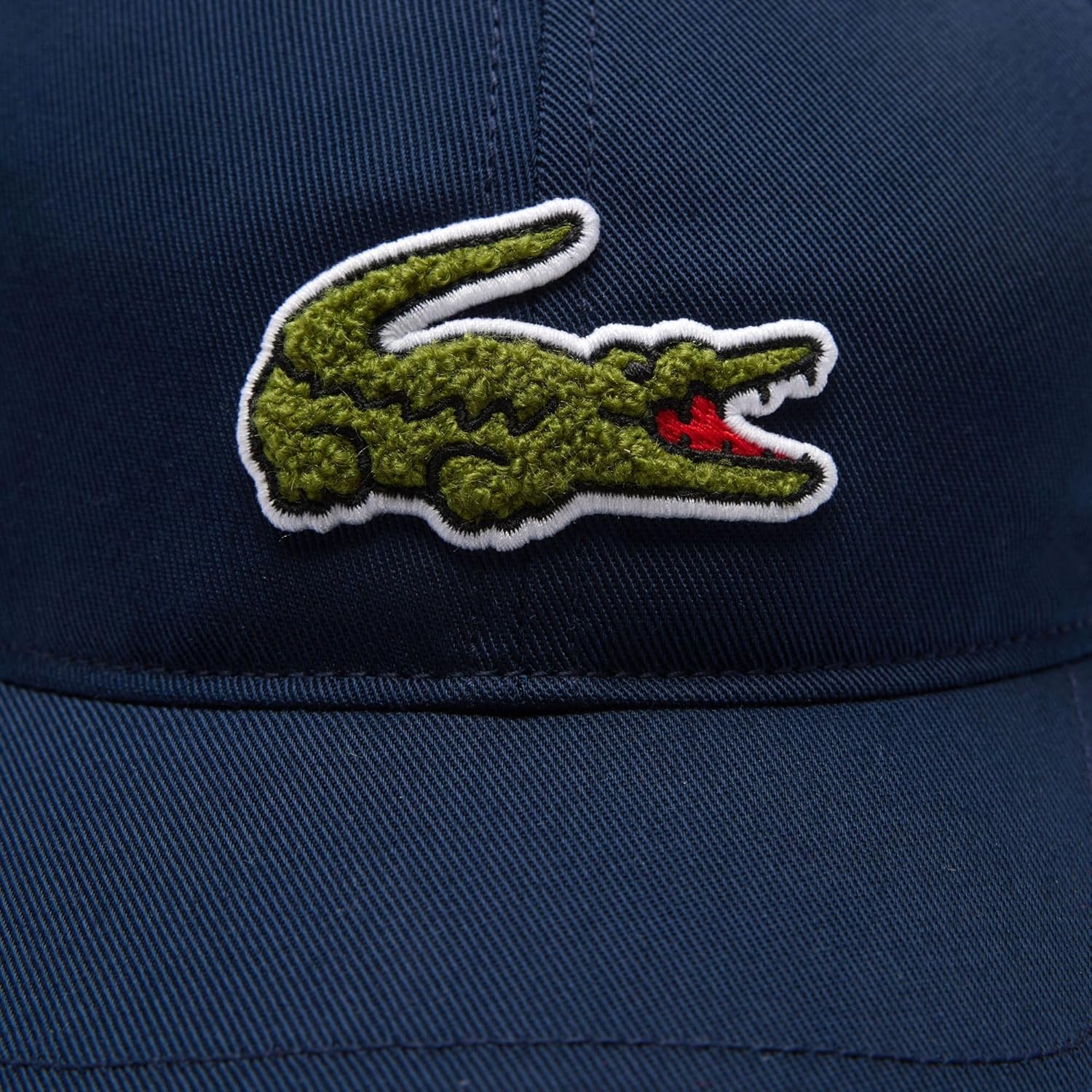 Lacoste Mens Men's Side Mini Croc Cotton Garbadine Cap - Image 4