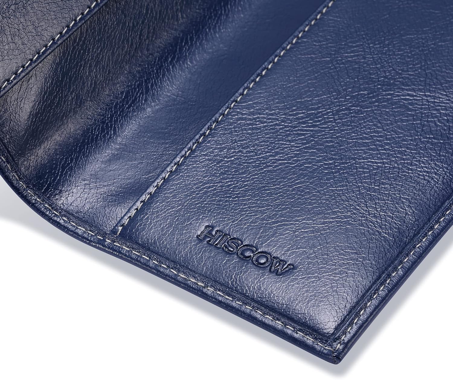 HISCOW Minimalist Checkbook Cover - Full Grain Leather - Image 7