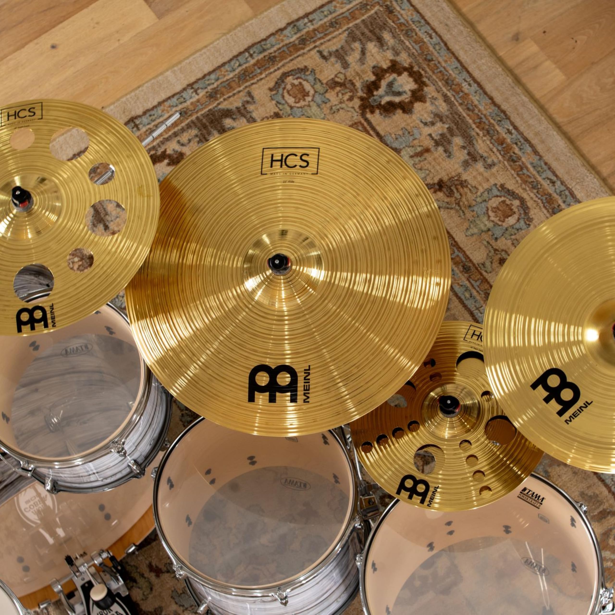 Meinl Cymbals HCS piatto Trash Stack 14 pollici (35,56cm) per Batteria – Finitura Tradizionale Ottone, Made In Germany (HCS14TRS)