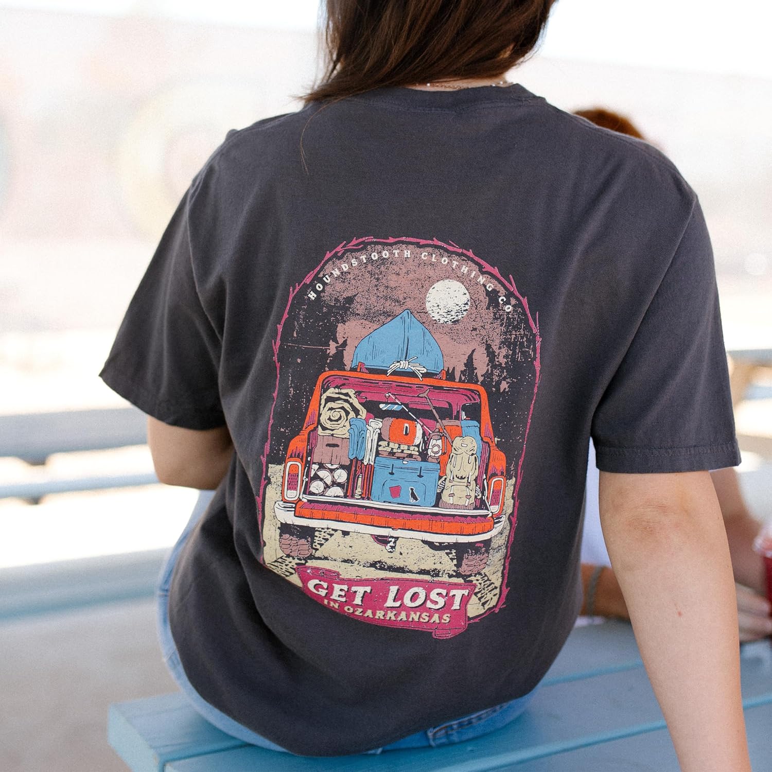 Get Lost, Houndstooth, Unisex Short Sleeve T-Shirt