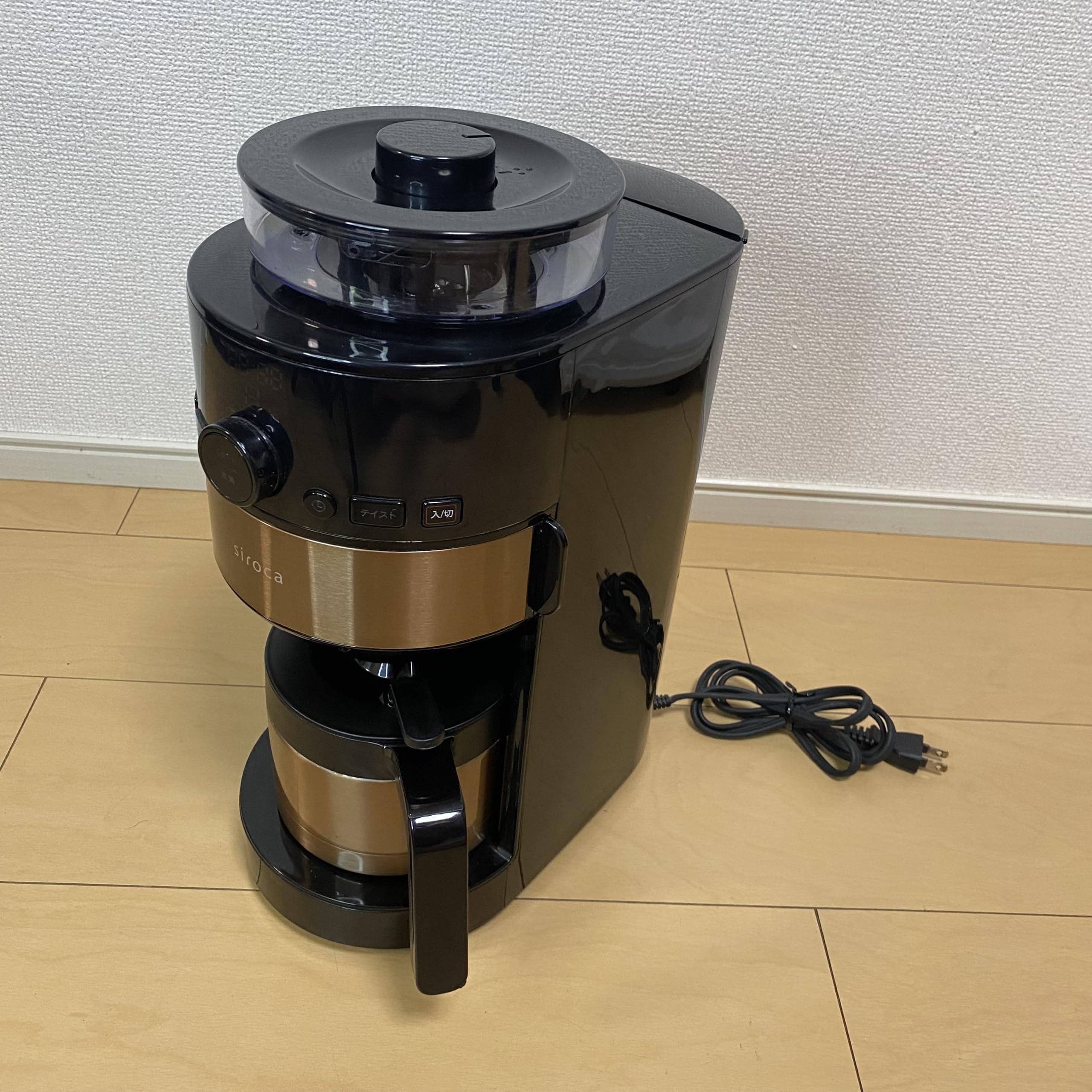 Amazon | SIROCA コーヒーメーカー SC-C123 ブラック/カッパーブラウン
