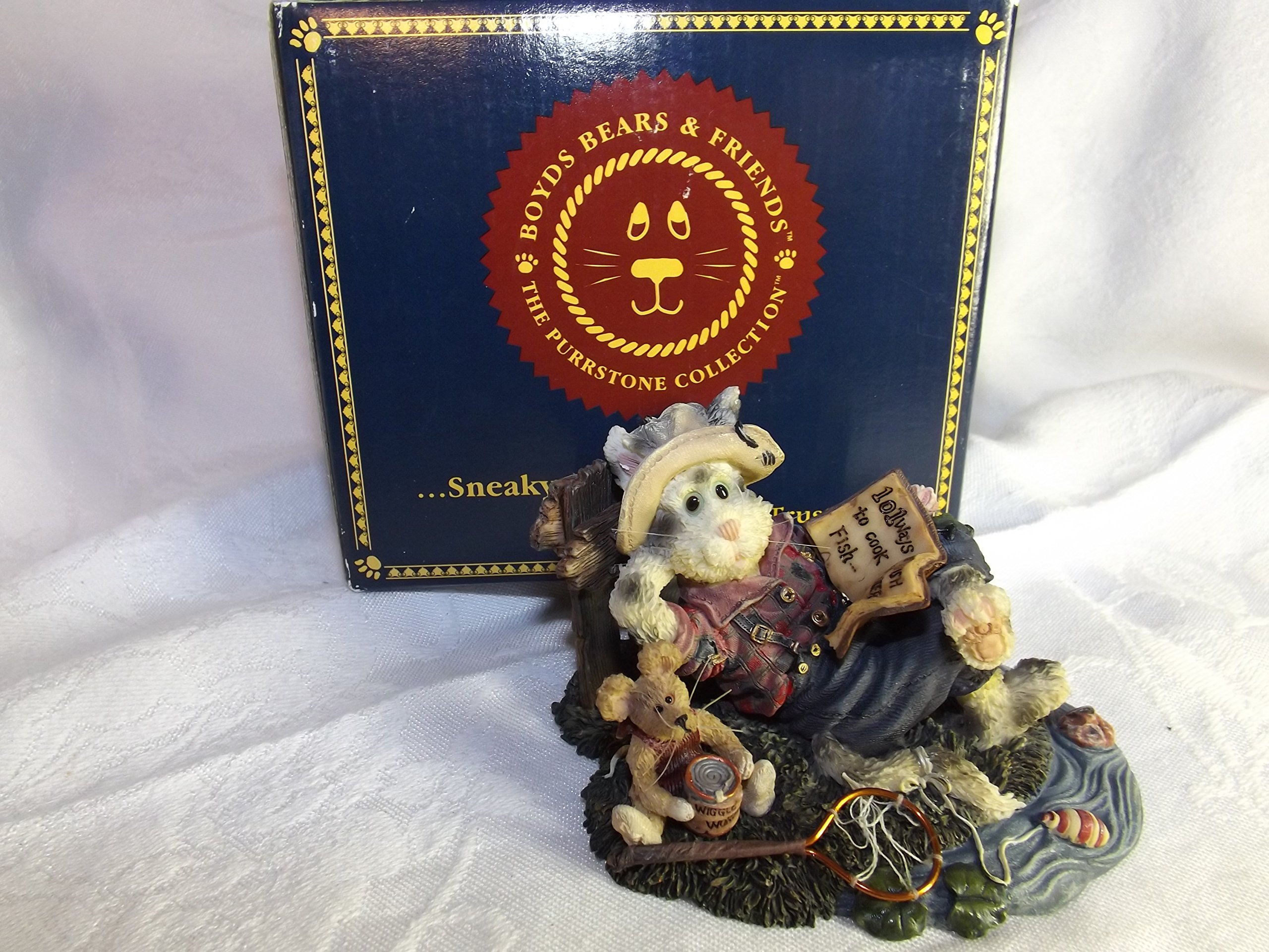 Boyds Angeln Katzen purrstone Opie baithook mit Barney Catch of the Day