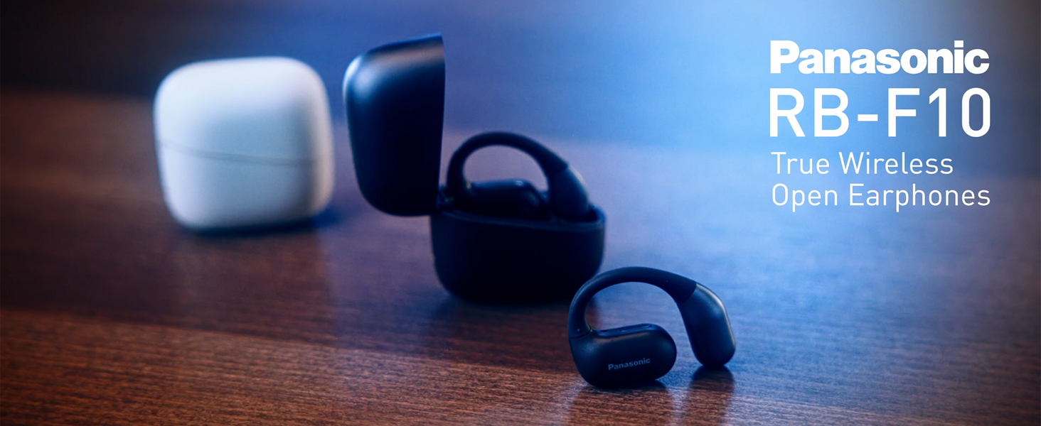 Panasonic RB-F10DE-K Open-Ear Wireless Sport Headphones, Bluetooth