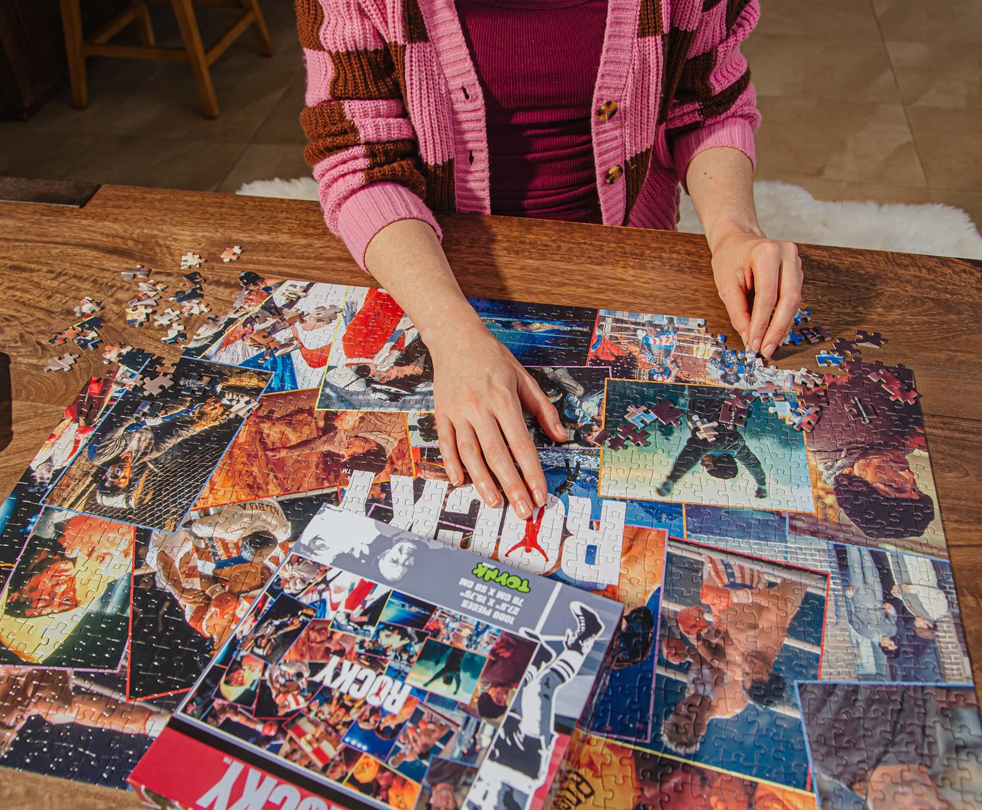 Rocky Movie Collage, puzzle da 1000 pezzi, divertente rompicapo, giocattoli e giochi, 71 x 50 cm