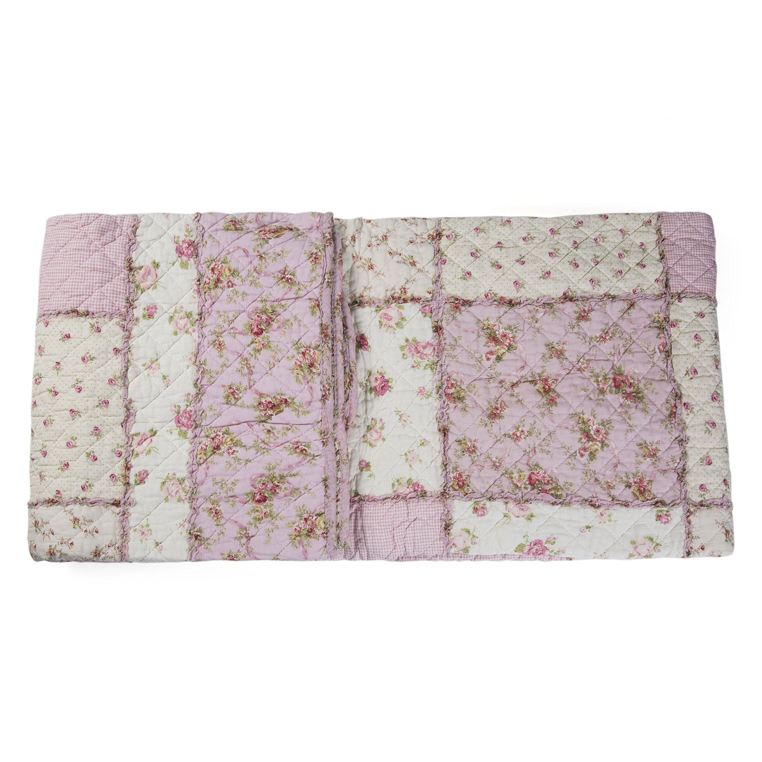 専用　おまとめパッチワーク　5点 Amazon | ステッチリバーシブル花柄パッチワークキルト風Throw