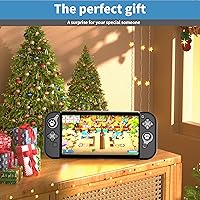 Vista 7 de Funda para Switch con funda ergonómica de TPU JoyCon, carcasa trasera de PC transparente para Nintendo Switch 2017, funda protectora