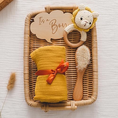 Miniatura 8 de Nuevo regalo para bebé, regalos de bebé para baby shower, juego de regalos neutros para recién nacidos, regalos de revelación de género, caja de