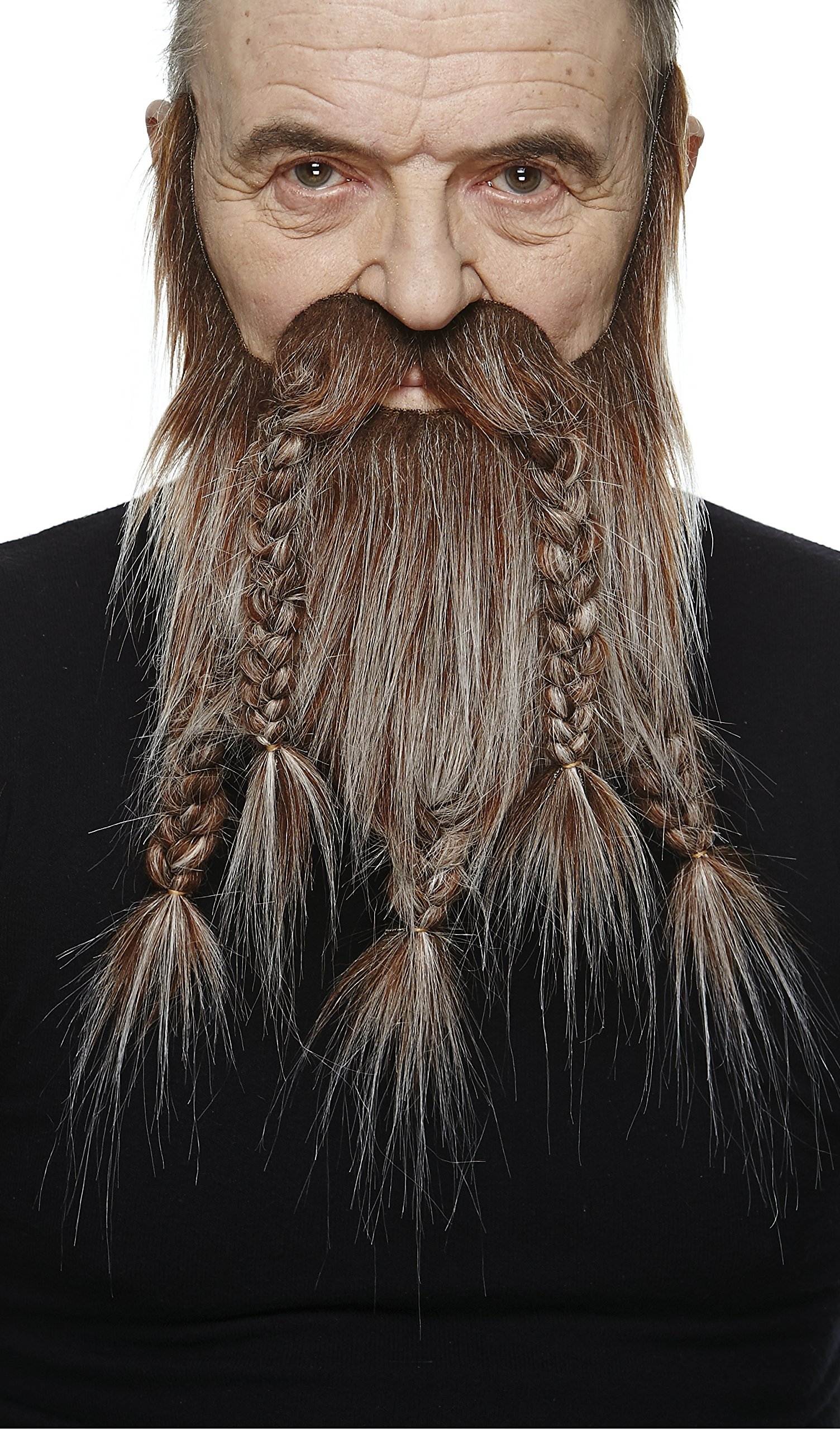 Amazon.co.jp: Mustaches 自己粘着 Viking Dwarf 付け顎ヒゲ, 目新しい