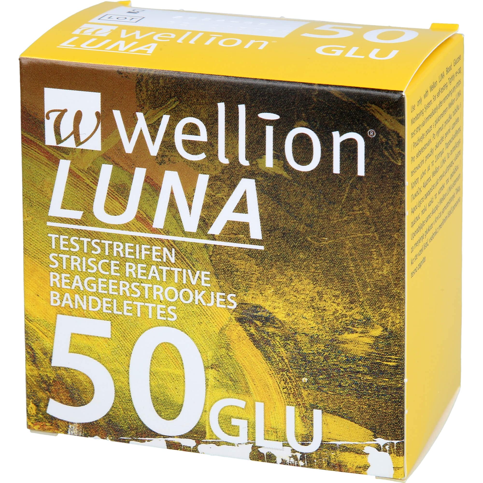 Med Trust Dispositivo Medicale Wellion Luna Glicemia, Strisce, Multicolore, 50 Unità