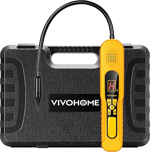 Miniatura 6 de VIVOHOME Kit de bomba de vacío y calibre 110V 13 HP 4.5CFM AC, motor sin chispas para R32, R1234yf, R134a y más y detector de fugas de freón HVAC,