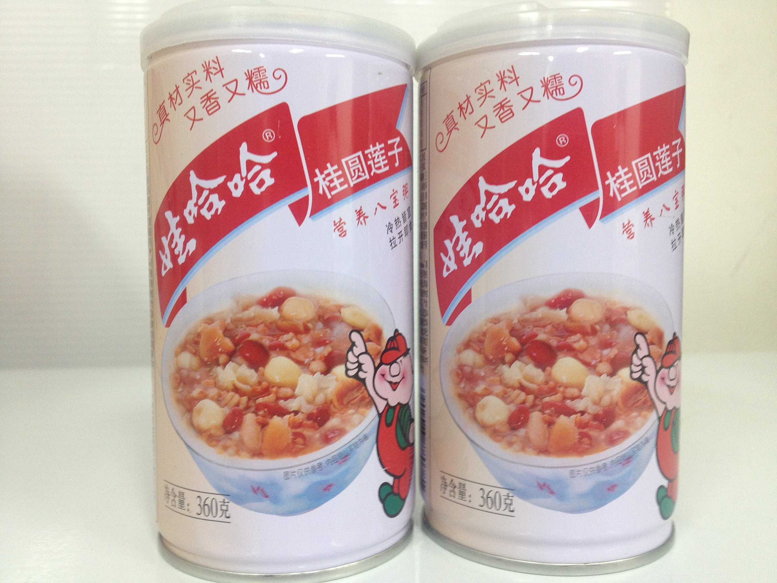 Amazon.co.jp: 娃哈哈桂圓蓮子八宝粥（中華甘粥） 12缶セット : 食品