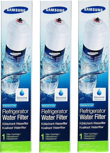 Samsung DA29-10105J HAFEX/EXP Water Filter for Refrigerator, Pack of 3