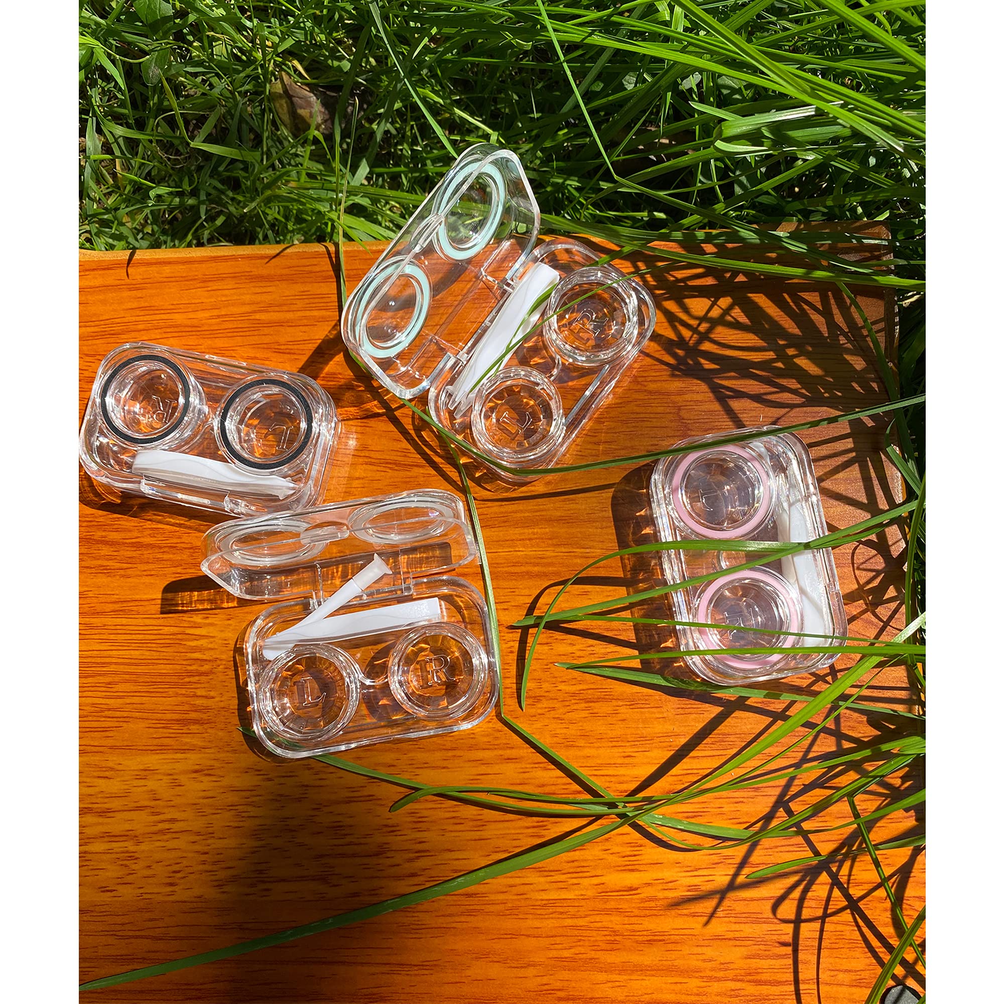 Othirls 4 PCS Contact Lens Cases, Colorful Contact Lens Container Holder - Image 4