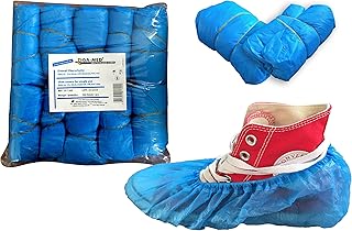 Tiga-Med CPE OP - Cubrezapatos Desechables (100 Unidades), Color Azul