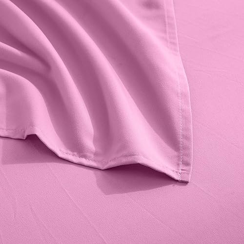 Vista 207 de Juego de sábanas de microfibra de 4 piezas prémium de calidad hotelera 1800 hilos, resistente a las arrugas, ultra suave y transpirable, juego