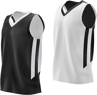 Liberty Imports Reversible Men's Mesh Basketball Jersey - Breathable Quick-Dry Tank for Scrimmage & Team Play