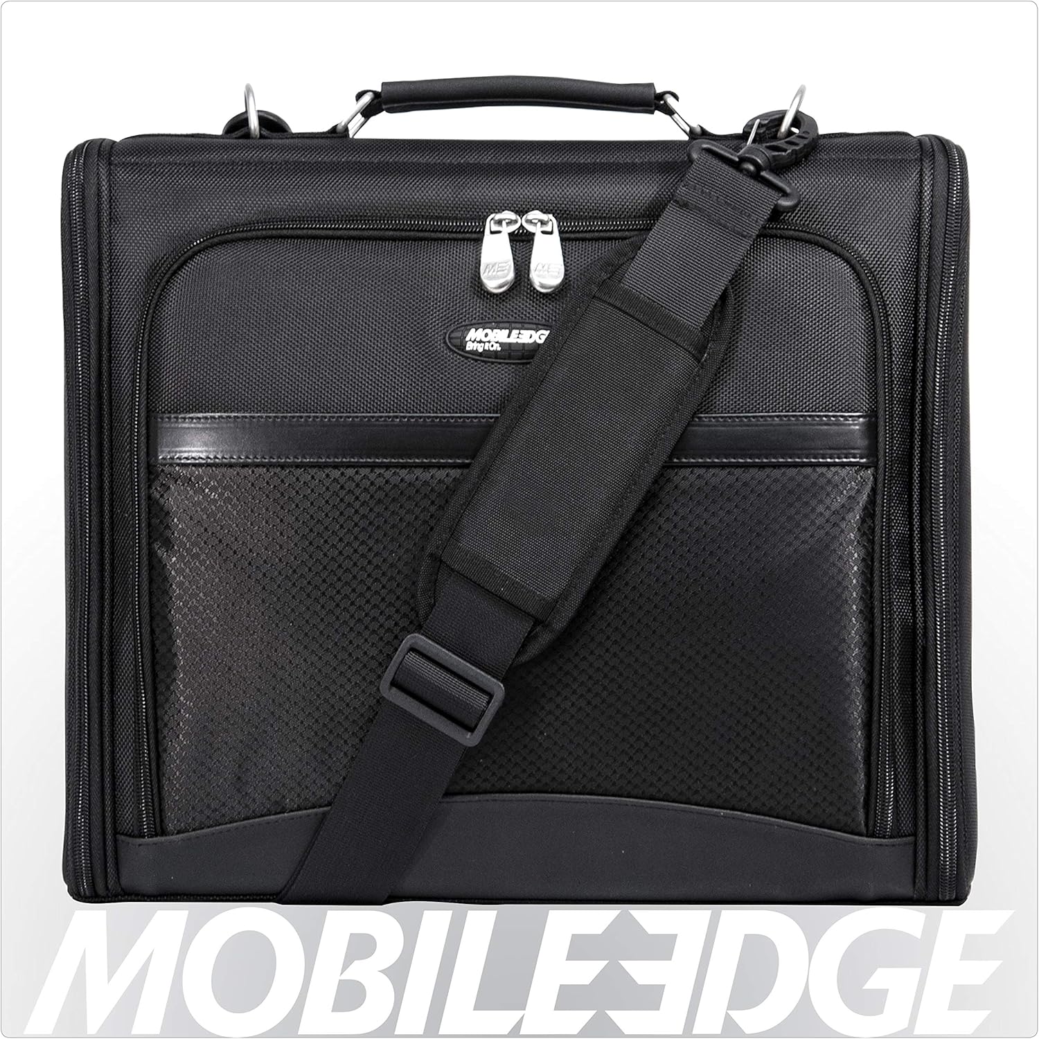 Mobile Edge Express 2.0 Laptop Briefcase Bag with Strap for Men and Women, Compatible with MacBook Pros and PC 16", Black