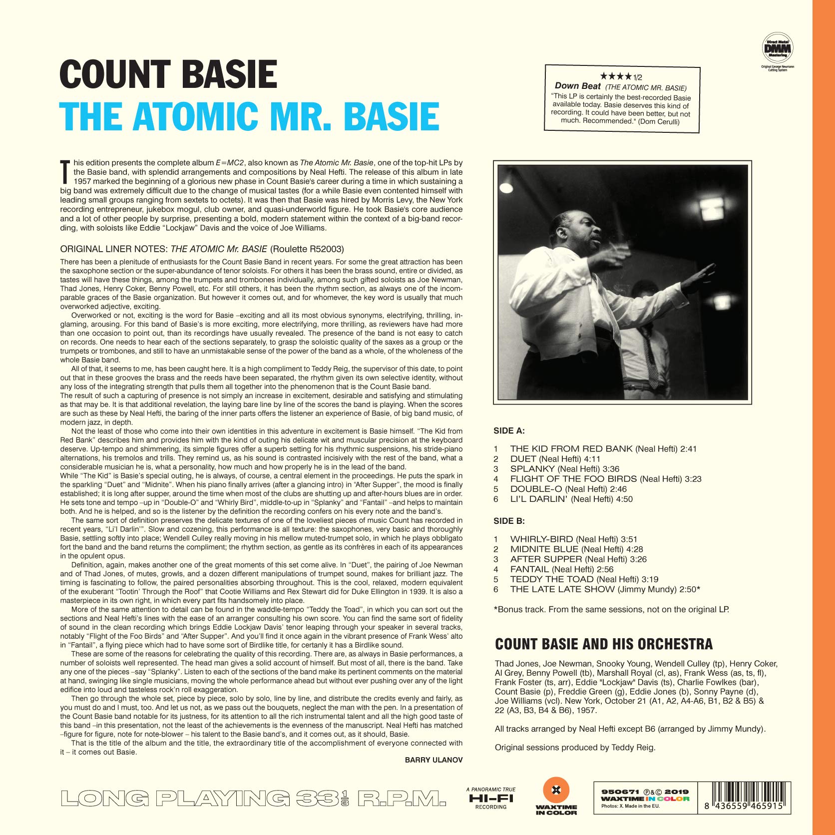 The Atomic Mr. Basie Colored Vinyl