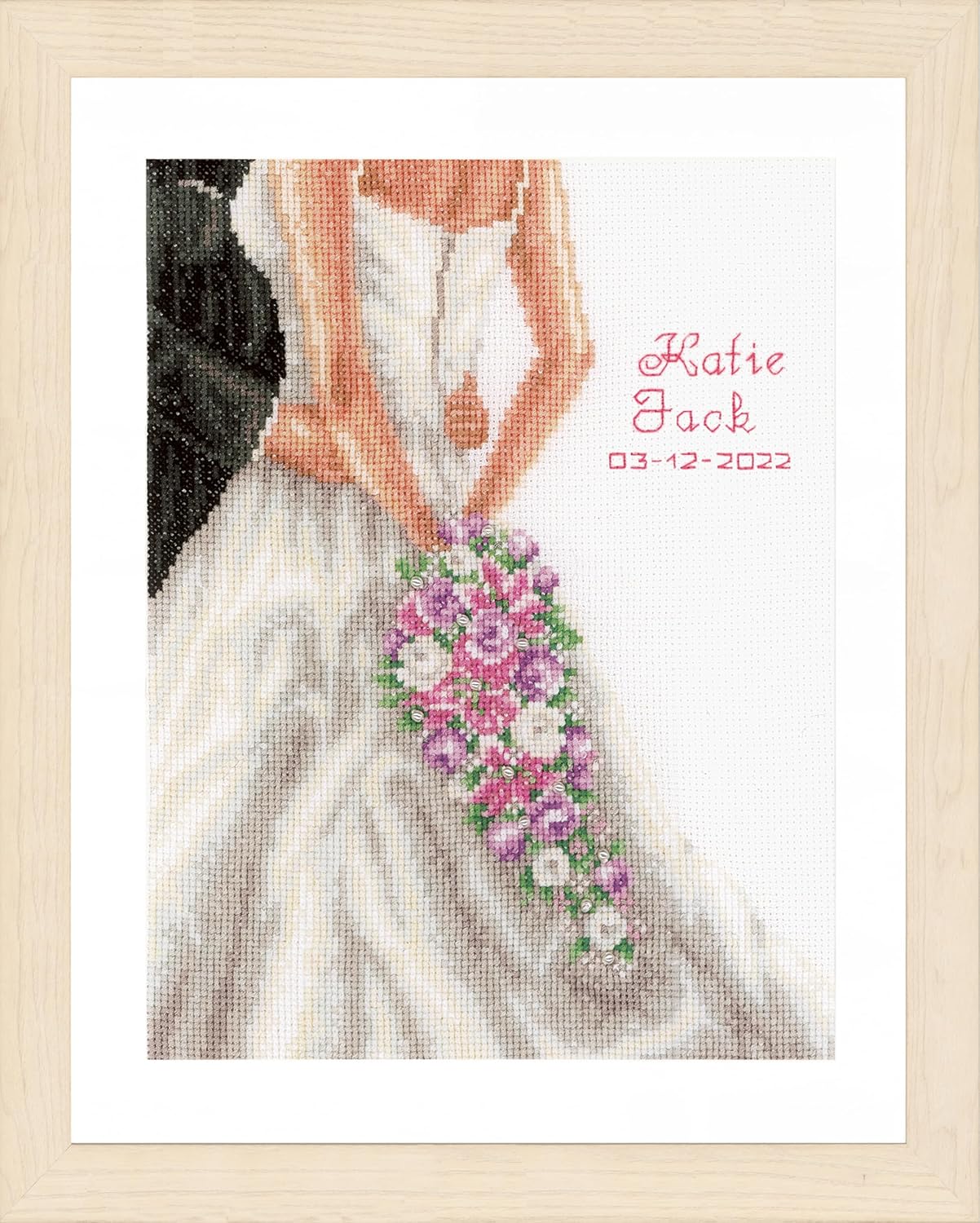 VERVACO Counted Cross Stitch Wedding, Silver